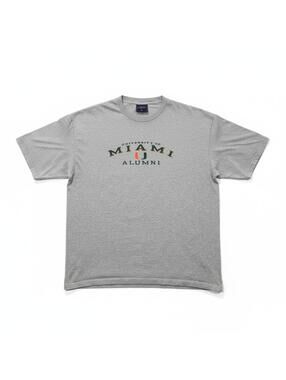 University of Miami Alumni Shirt Mens XL Gray JanSport Hurricanes T Shirt